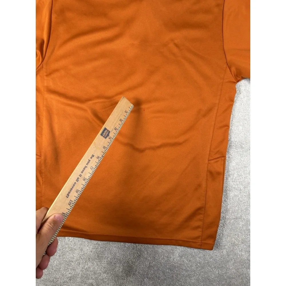 Texas Longhorns Polo Shirt Mens S Orange White NCAA Football Nike Team Dri Fit *